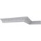 Ekena Millwork 3 1/4"H x 3 3/4"P x 5"F x 94 1/2"L Bulwark Rose Crown Moulding MLD03X03X05BU - alternate 8